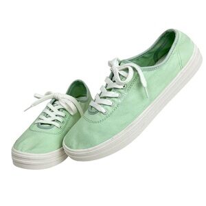 Keds Breezie Light Mint Green Canvas Sneakers size 8